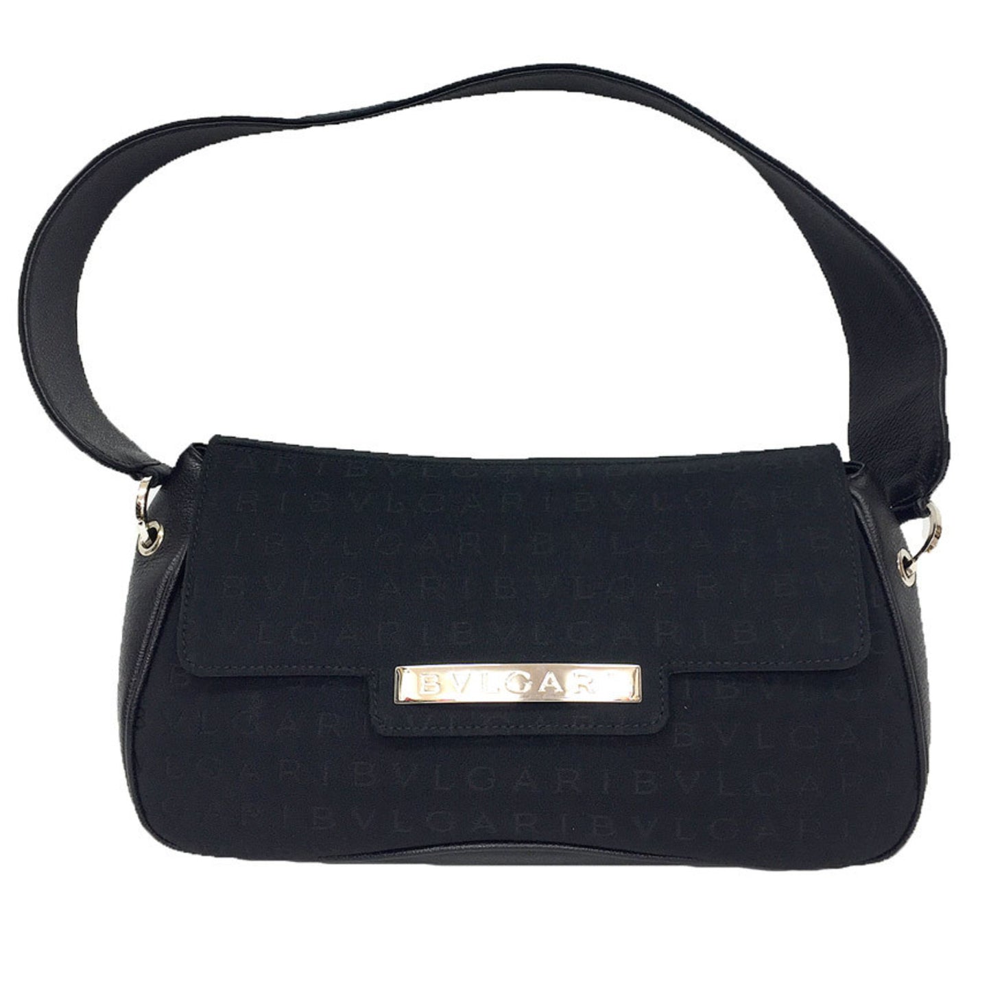 Bvlgari Canvas Black Shoulder Bags
