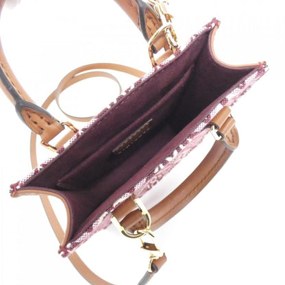 Louis Vuitton Woven Fabric Red Handbags
