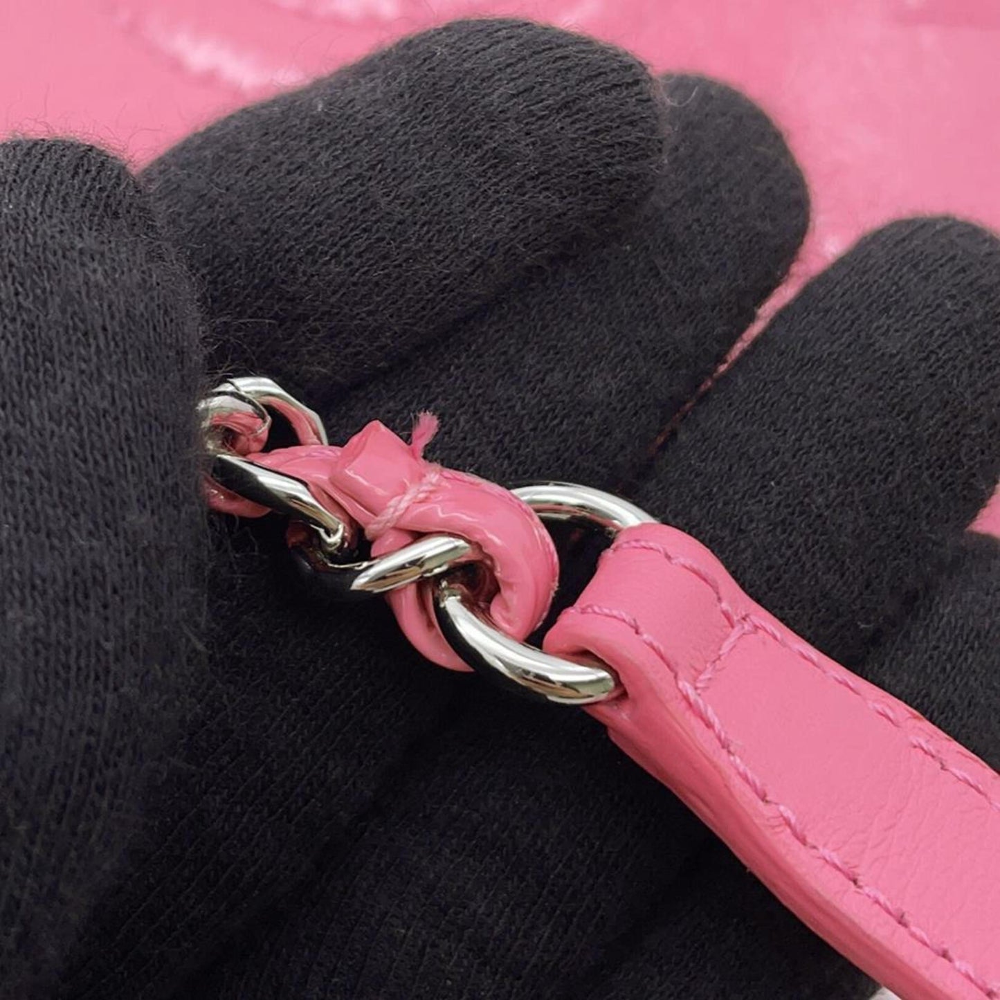 Chanel Patent Pink Shoulder Bags