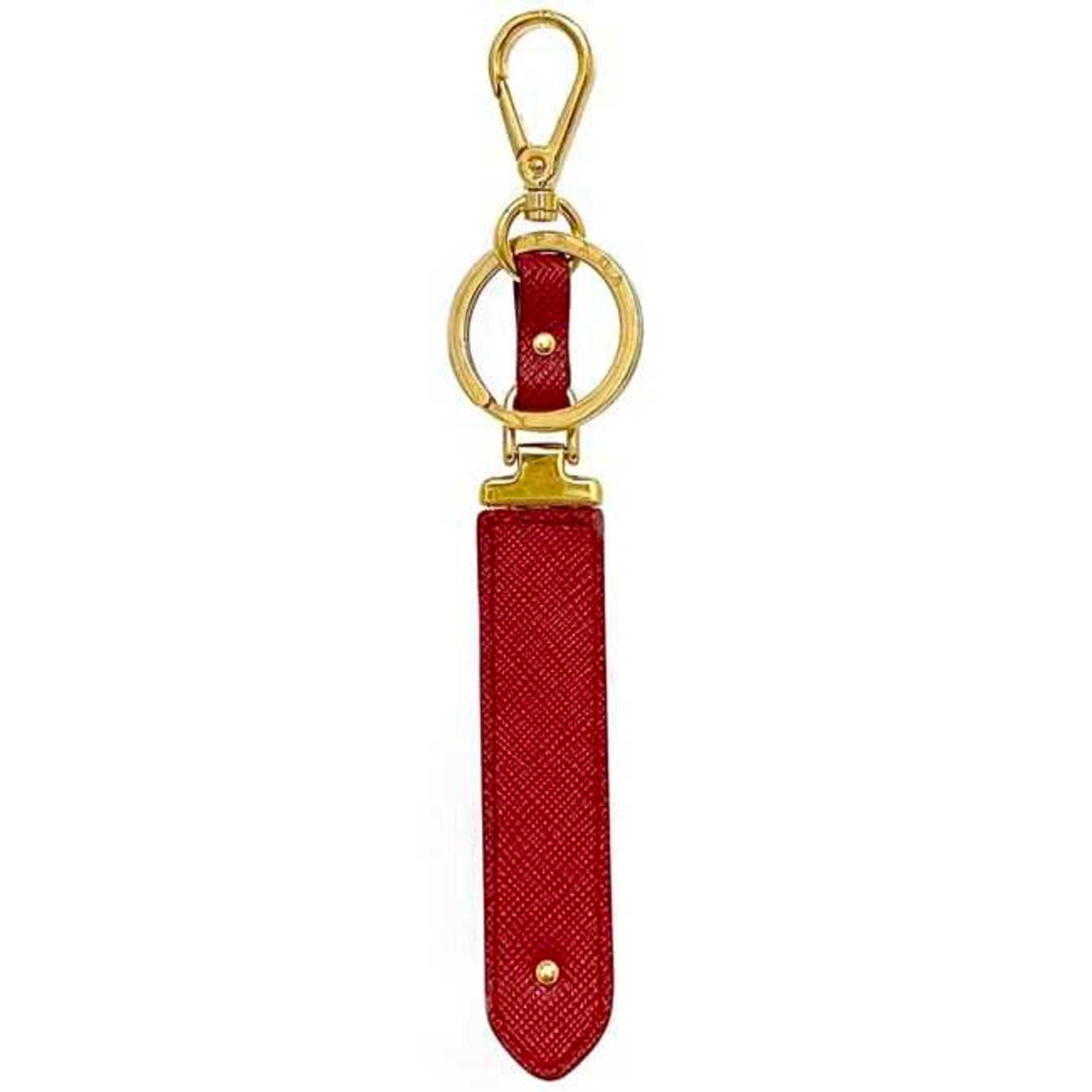 Prada Gold Red Key Rings