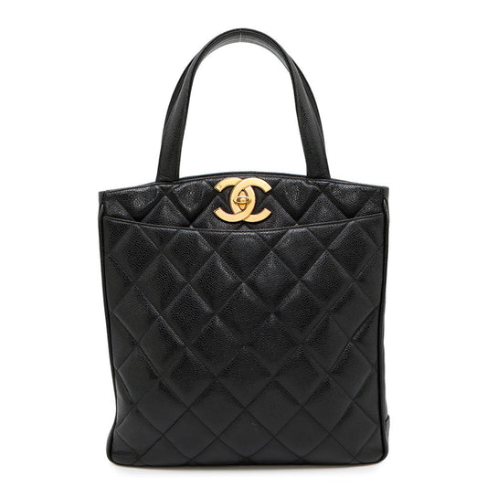 Chanel Calfskin Black Handbags