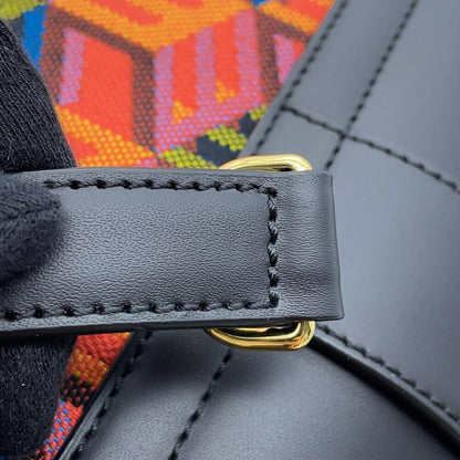Mcm Canvas Black Handbags