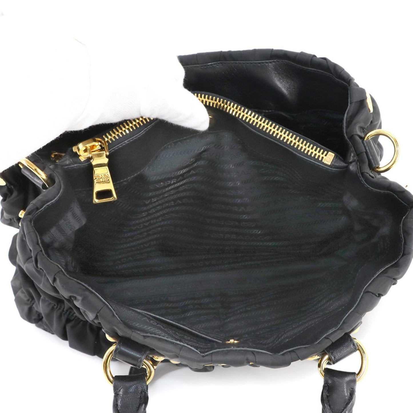 Prada Nylon Black Handbags