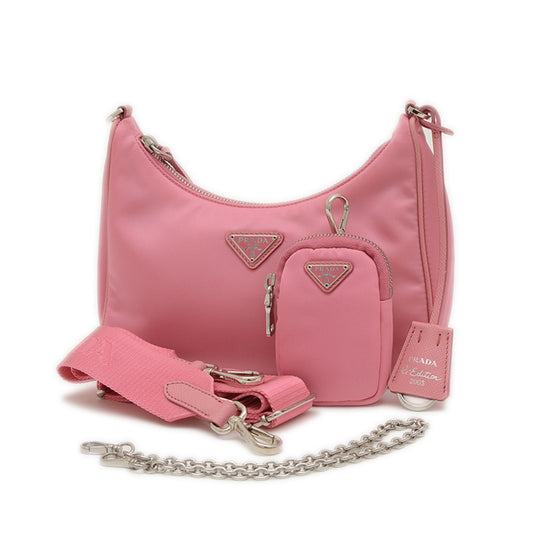 Prada Nylon Pink Shoulder Bags