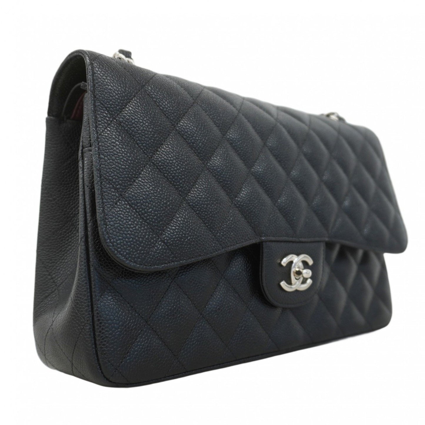 Chanel Calfskin Black Shoulder Bags