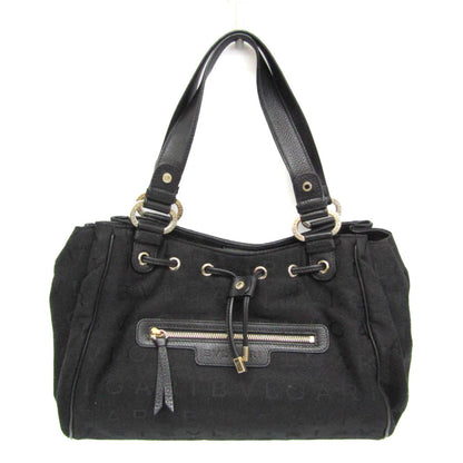 Bvlgari Canvas Black Handbags