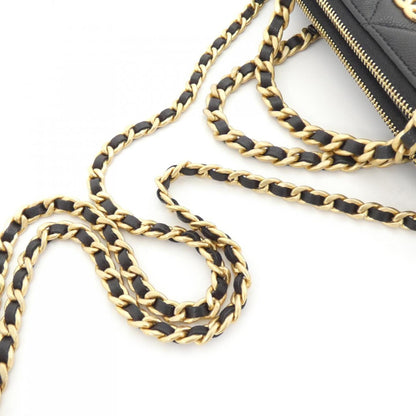 Chanel Calfskin Black Shoulder Bags