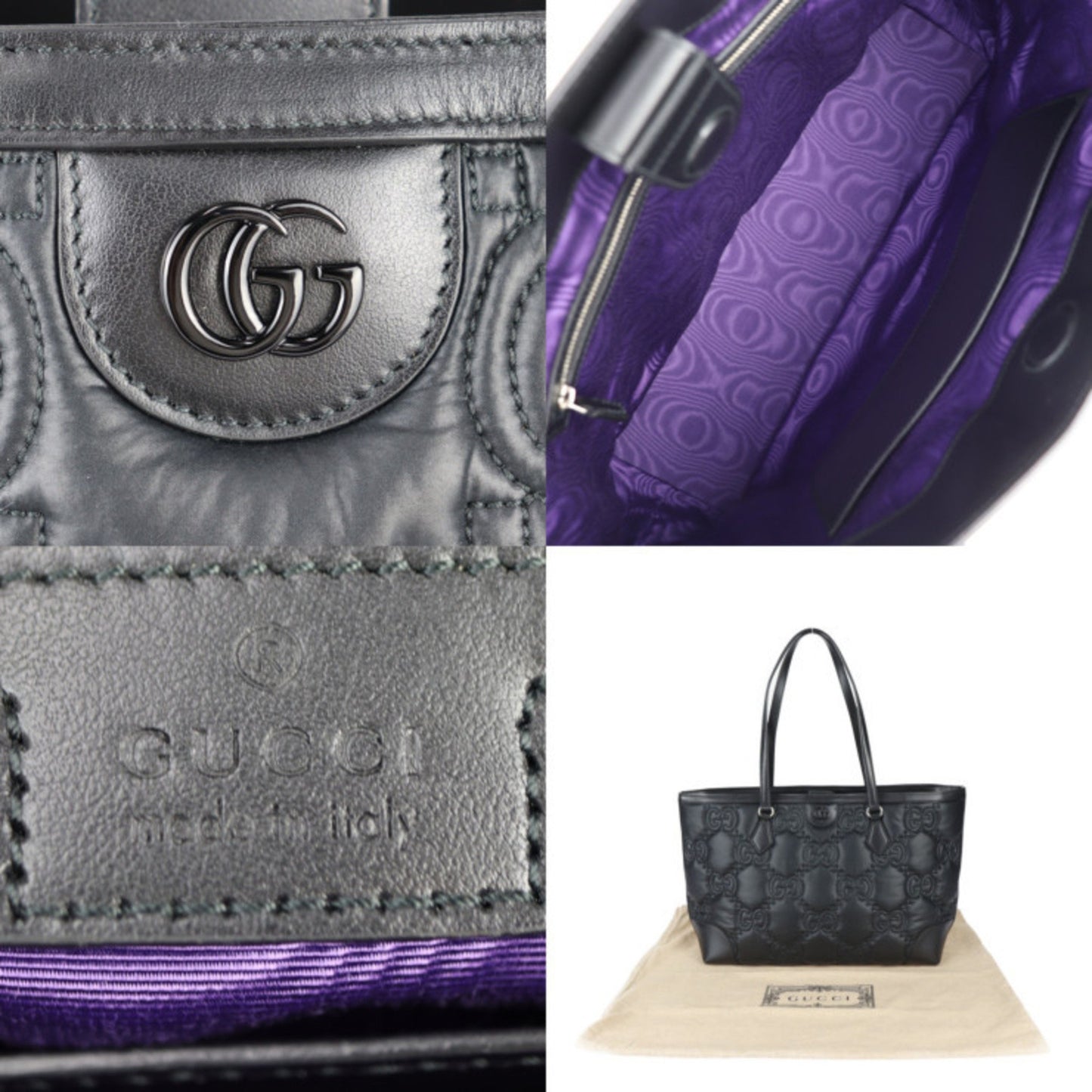 Gucci Nylon Black Handbags
