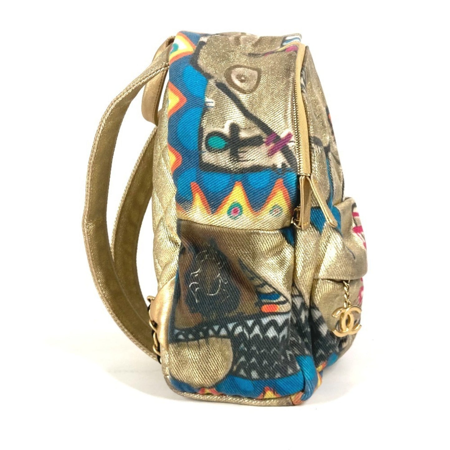 Chanel Canvas Gold Backpacks