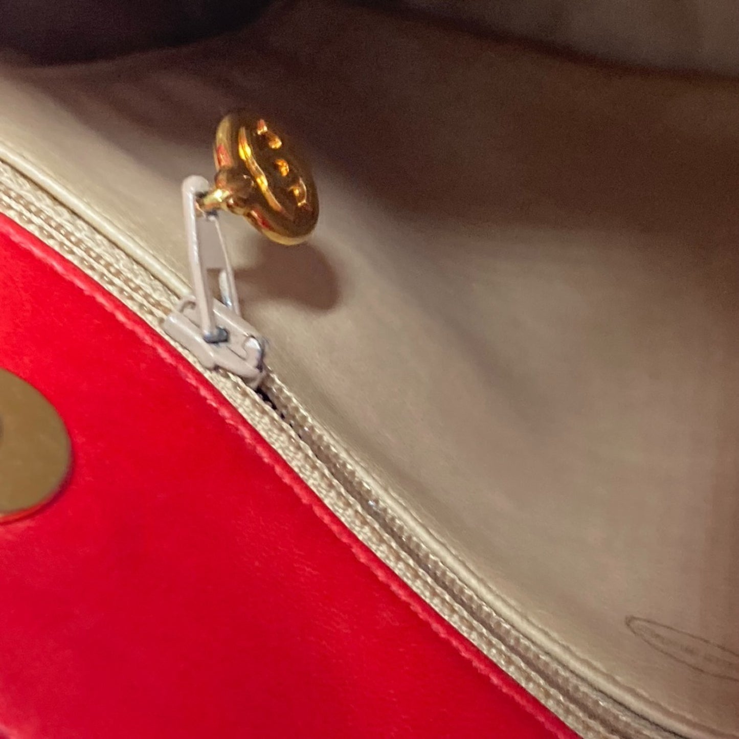 Chanel Satin Red Shoulder Bags