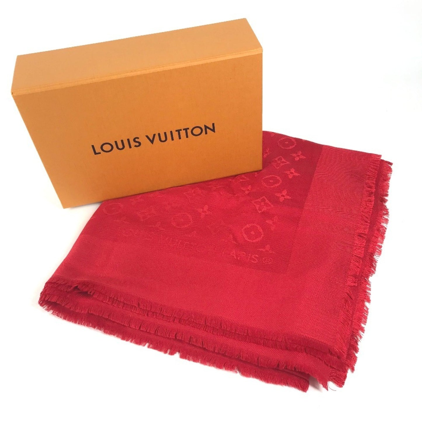 Louis Vuitton Wool Red Scarves