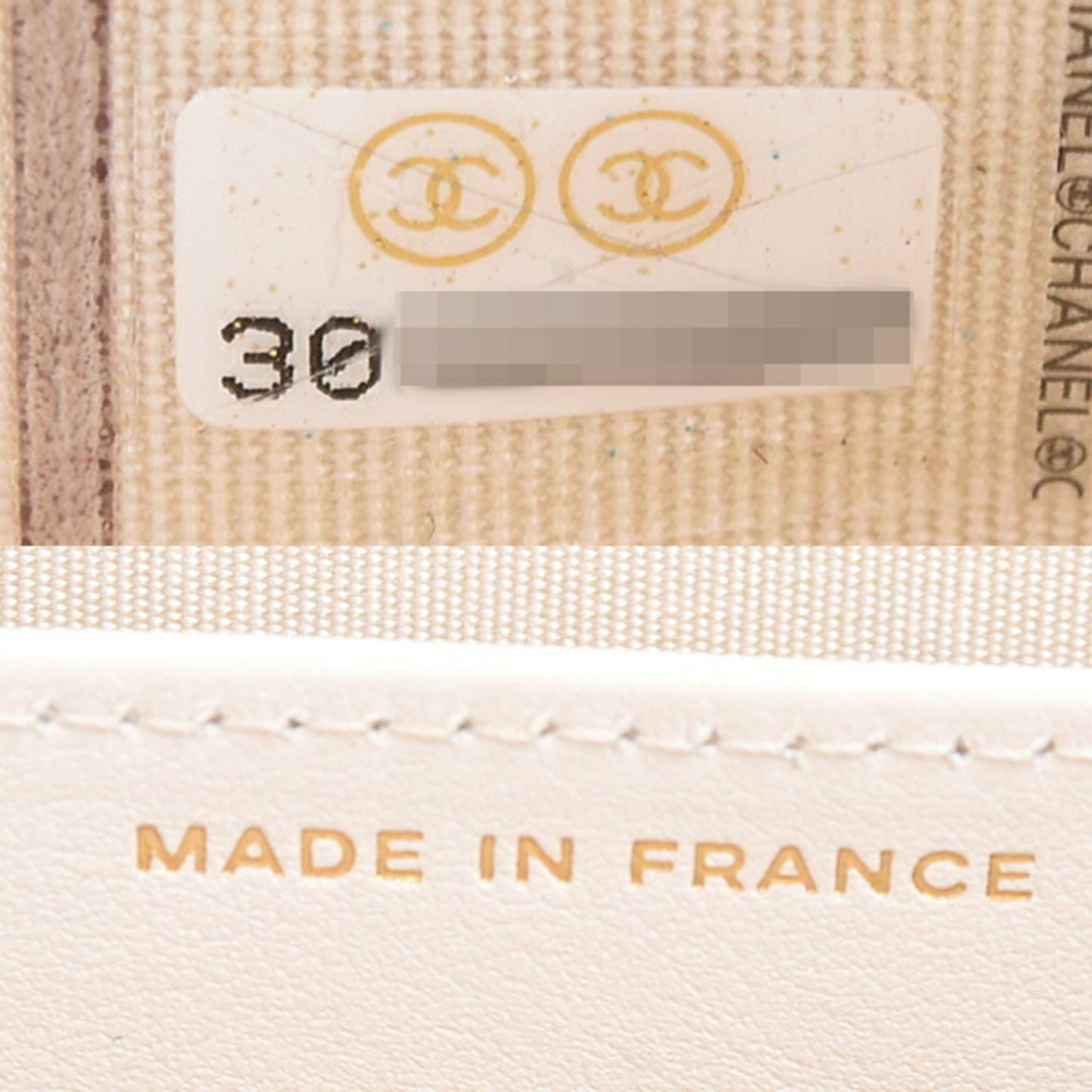 Chanel Calfskin White Shoulder Bags