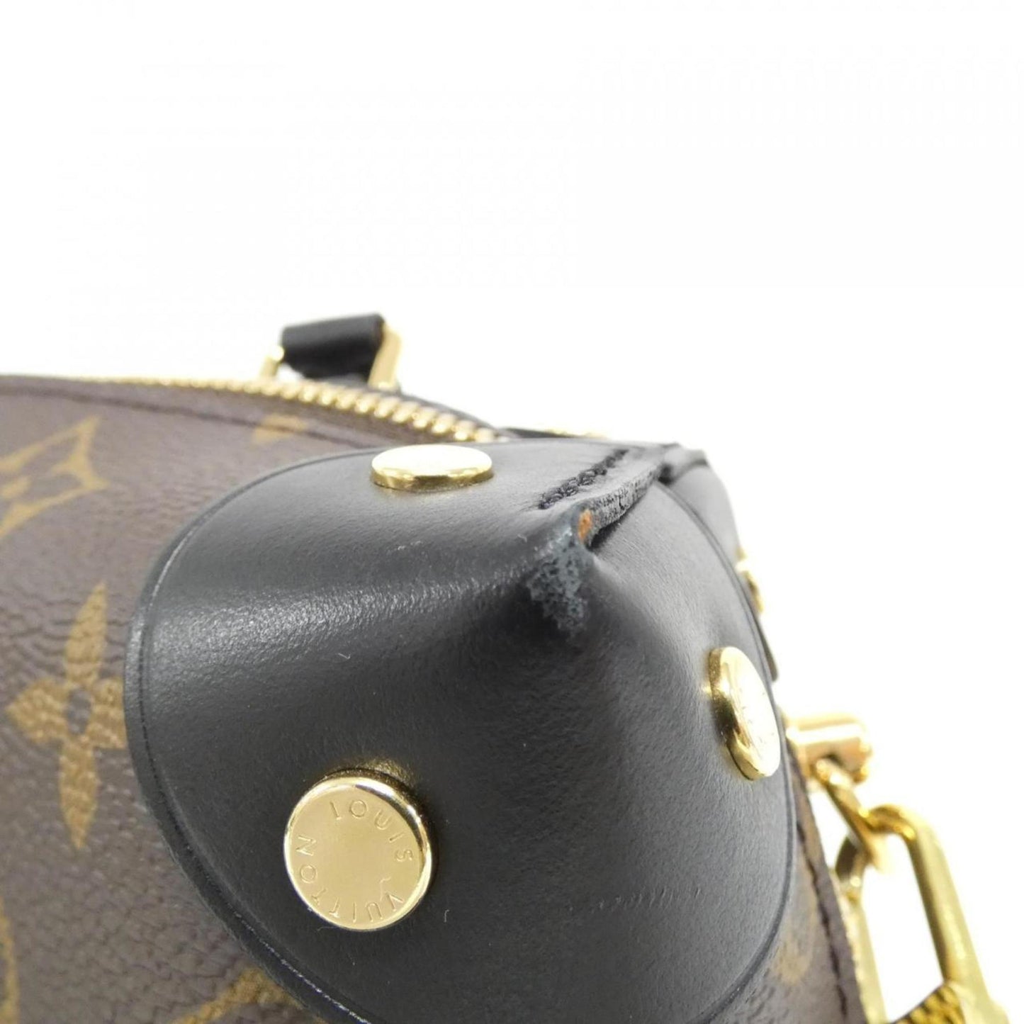 Louis Vuitton Coated Canvas Black Handbags