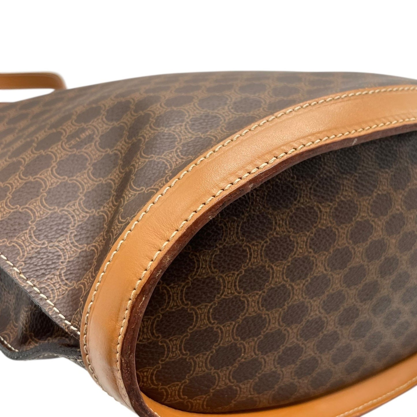 Celine Pvc Brown Handbags