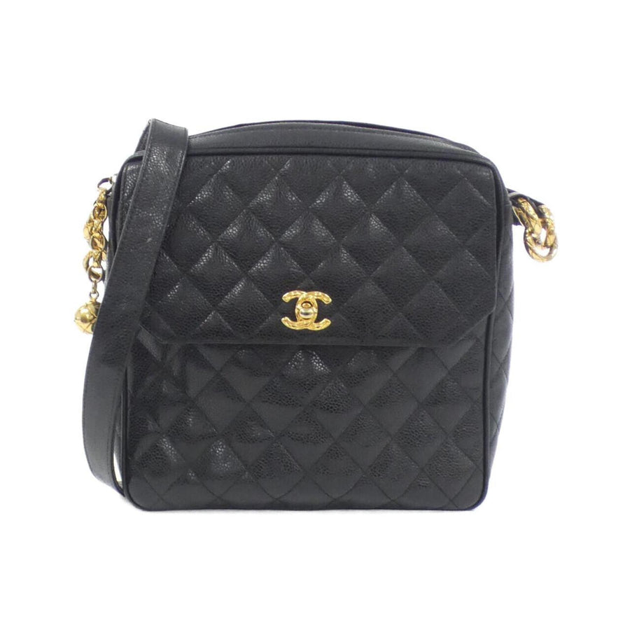 Chanel Calfskin Black Shoulder Bags
