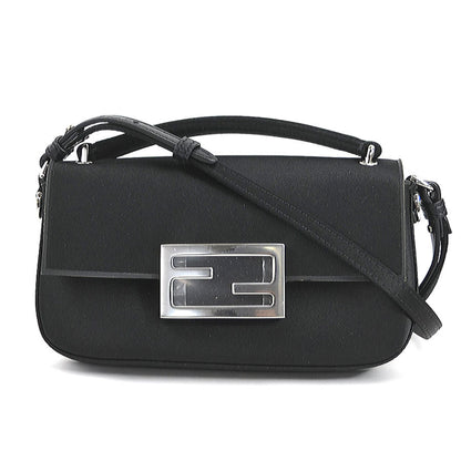 Fendi Silk Black Shoulder Bags