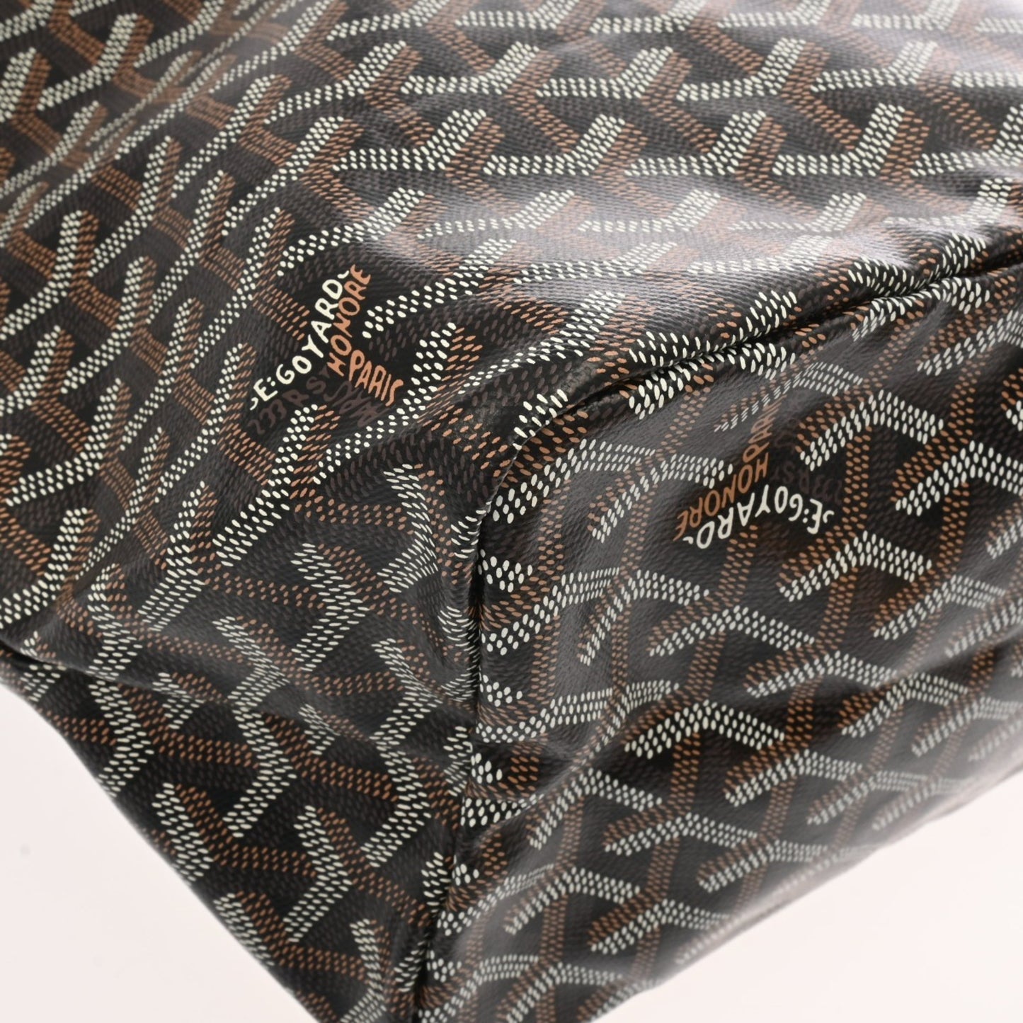 Goyard Pvc Black Tote Bags