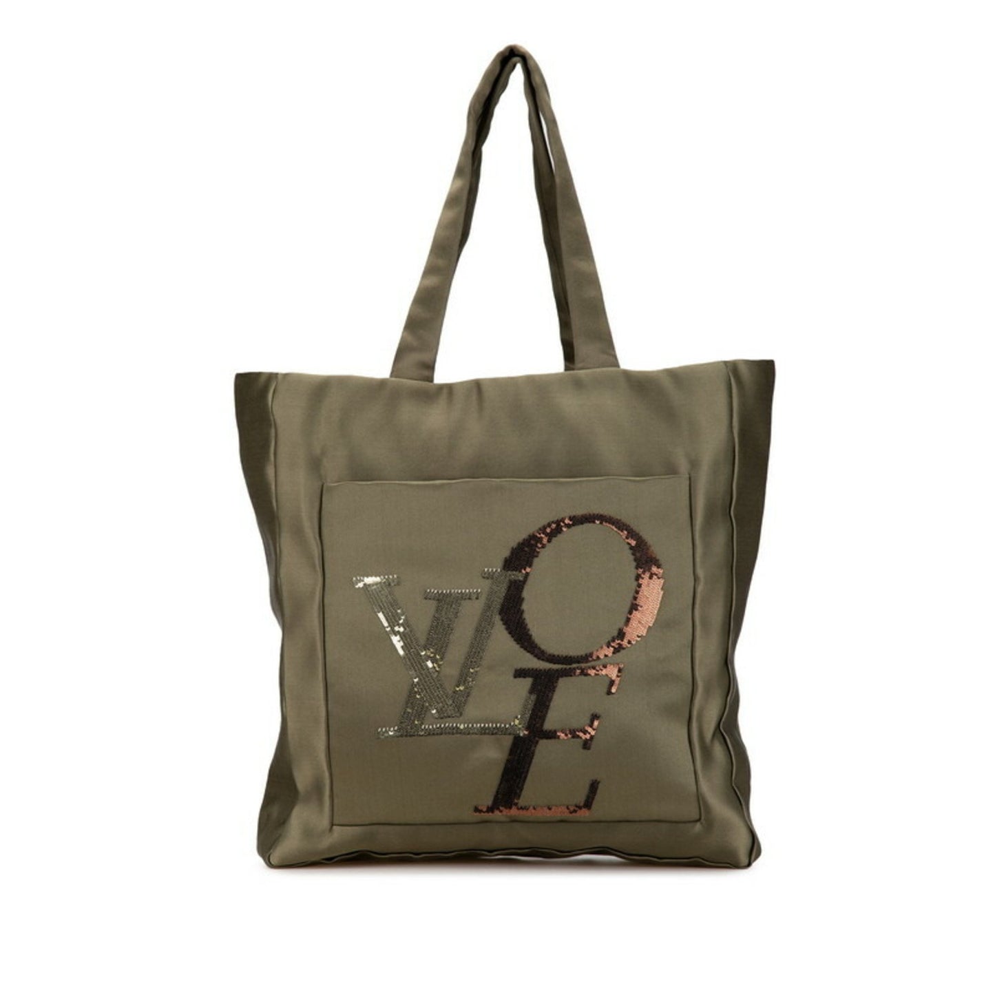 Louis Vuitton Satin Green Handbags