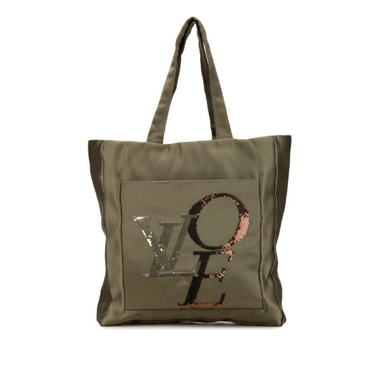 Louis Vuitton Satin Green Handbags
