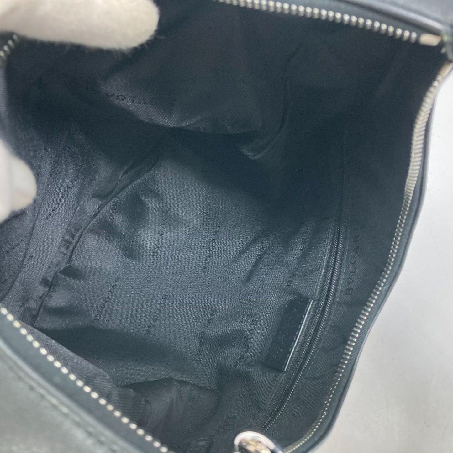 Bvlgari Canvas Black Shoulder Bags