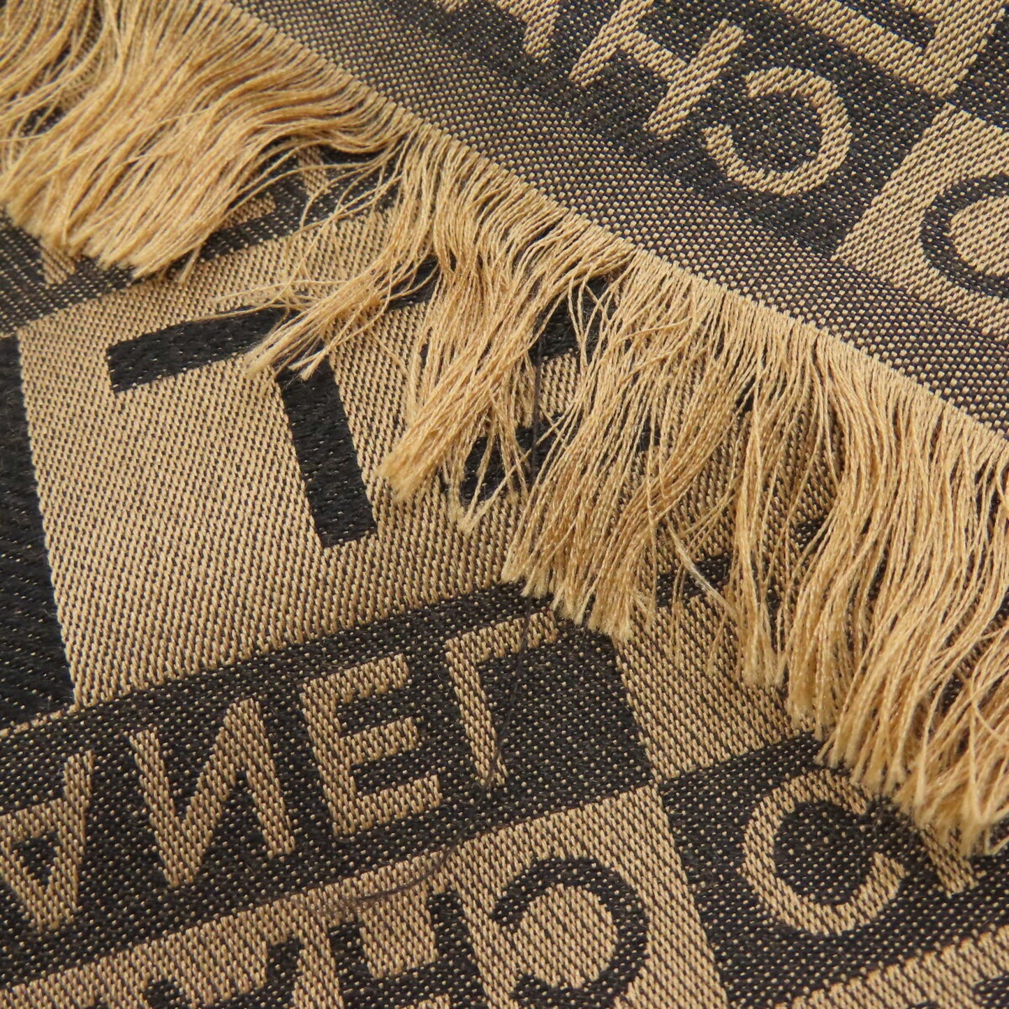 Chanel Silk Brown Scarves