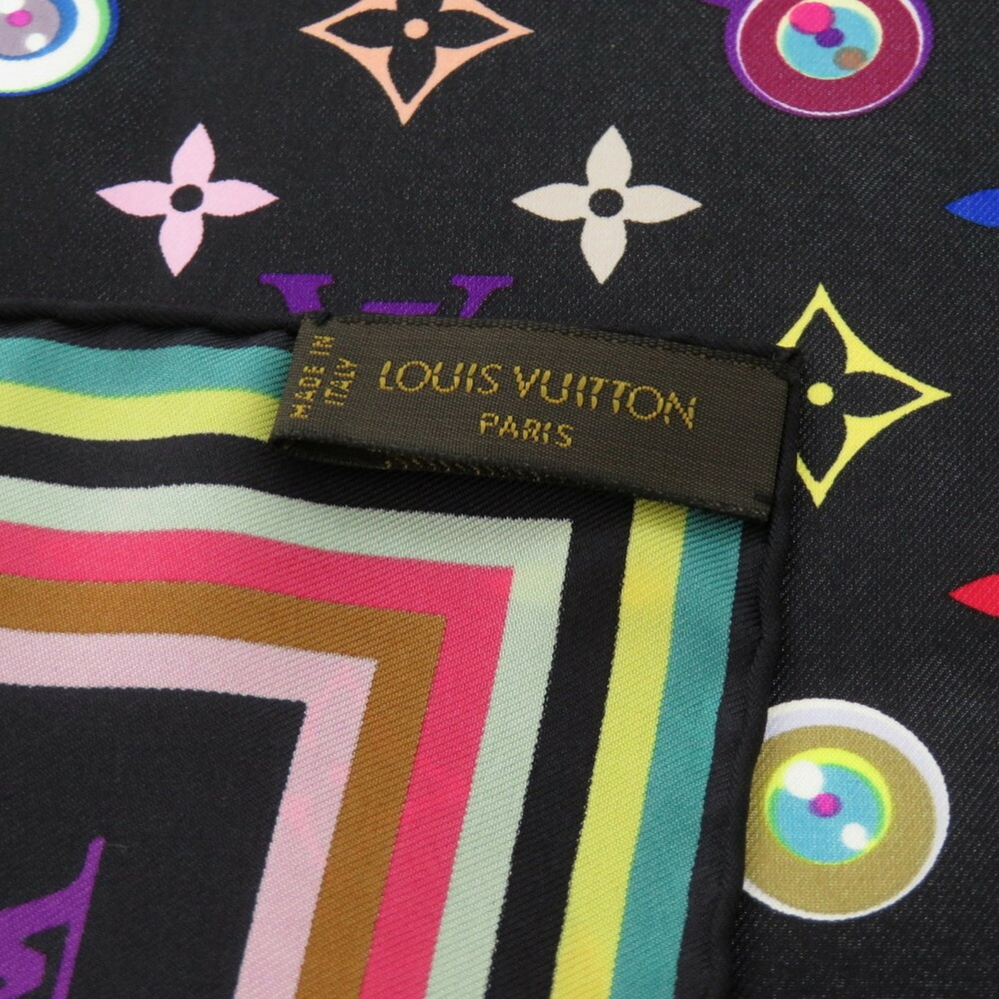 Louis Vuitton Silk Black Scarves