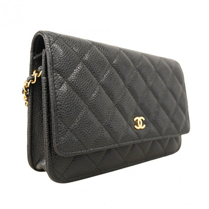 Chanel Calfskin Black Shoulder Bags