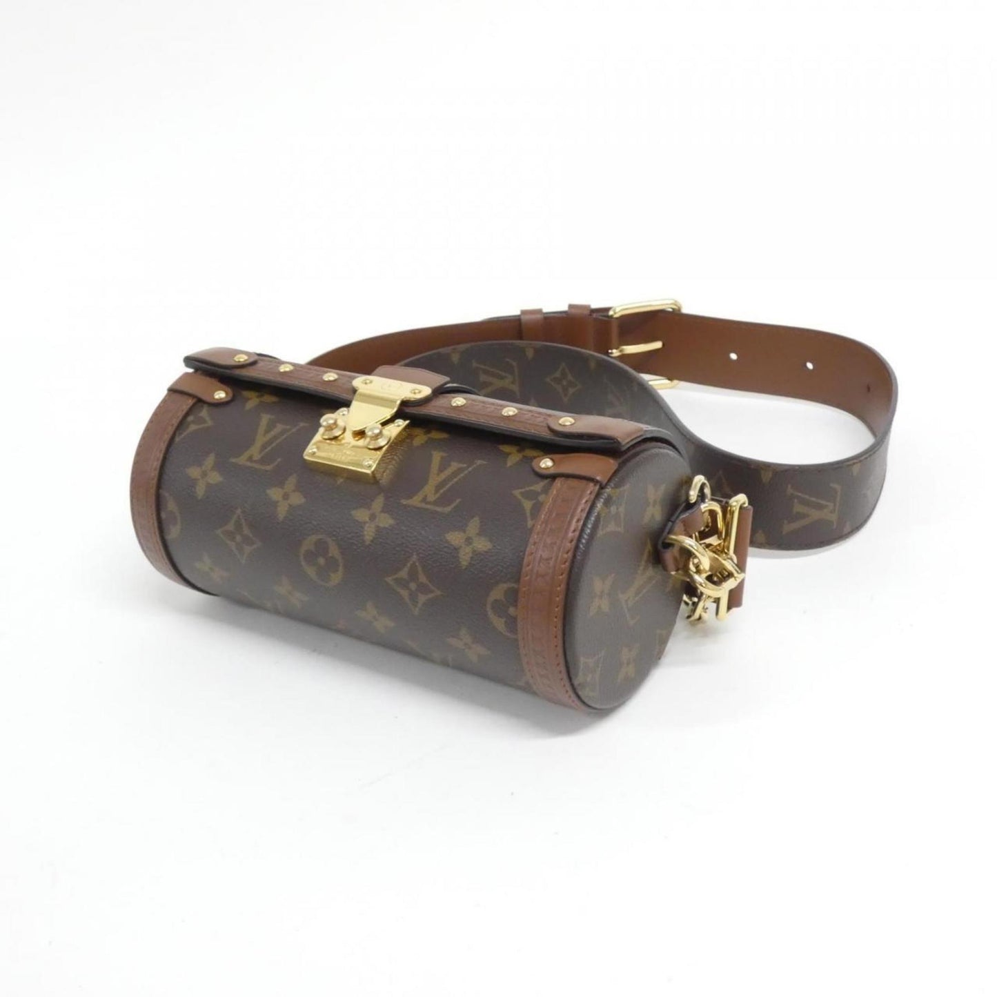 Louis Vuitton Coated Canvas Brown Shoulder Bags