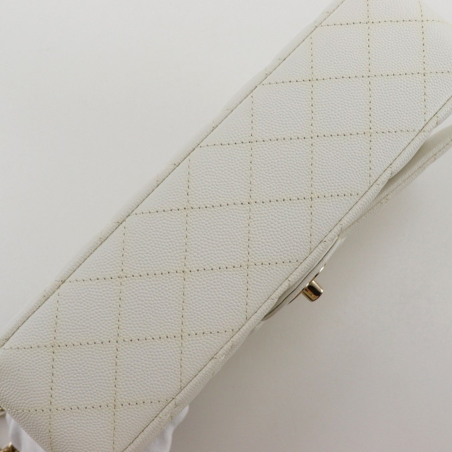 Chanel Calfskin White Shoulder Bags