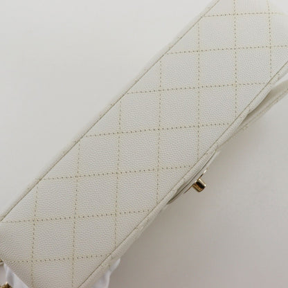 Chanel Calfskin White Shoulder Bags
