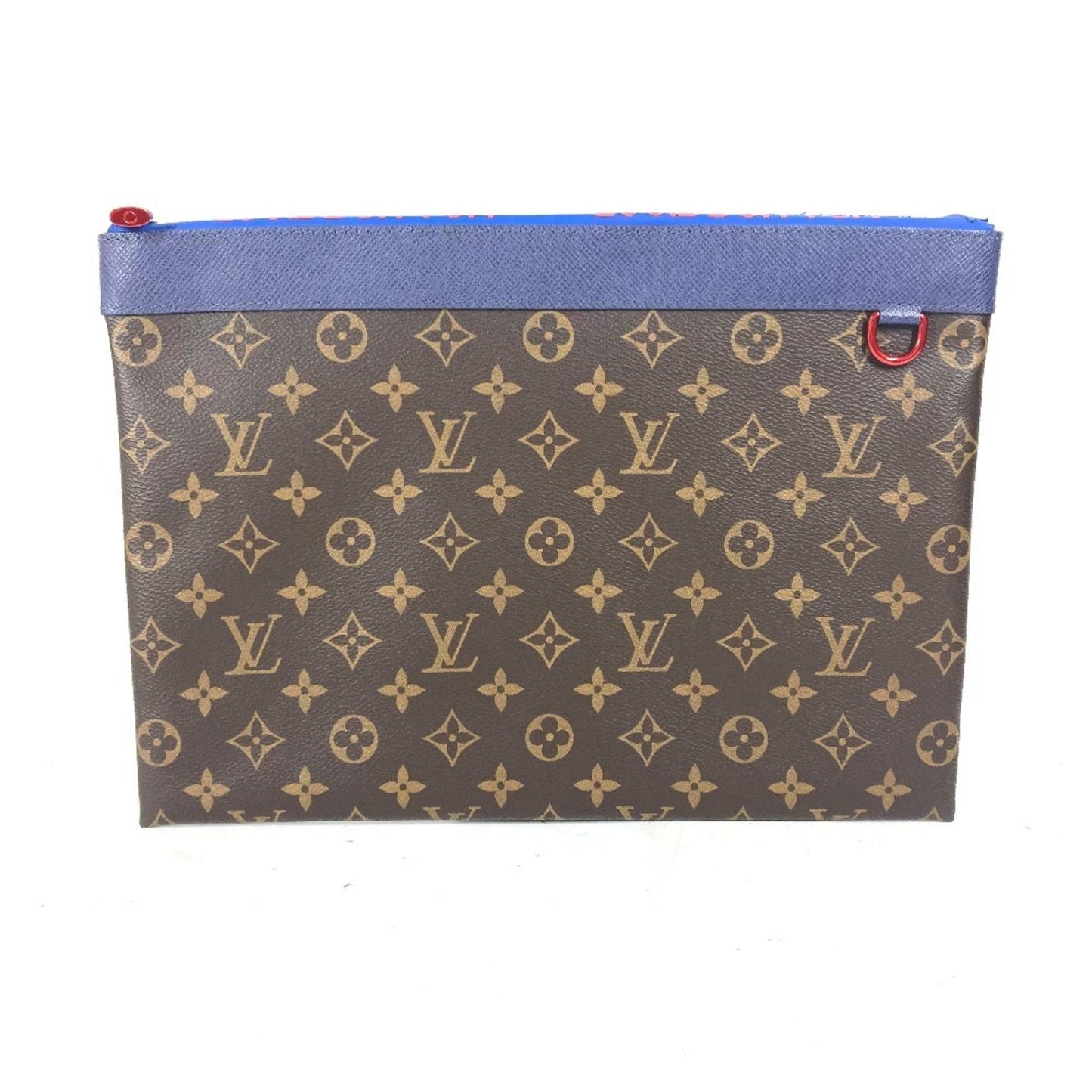 Louis Vuitton Monogram Canvas Blue Clutch Bags