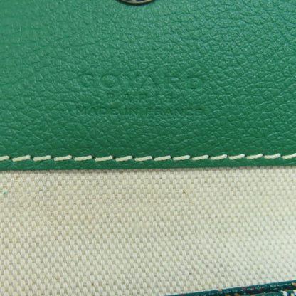 Goyard Coated Canvas Green Tote Bags