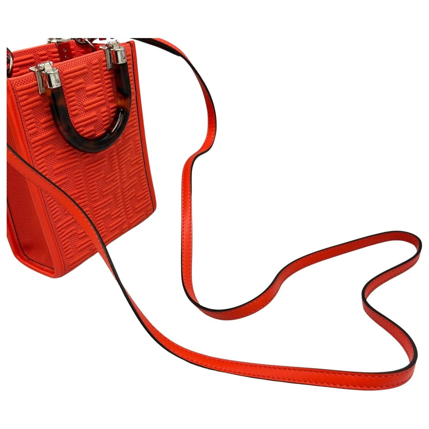 Fendi Canvas Orange Shoulder Bags