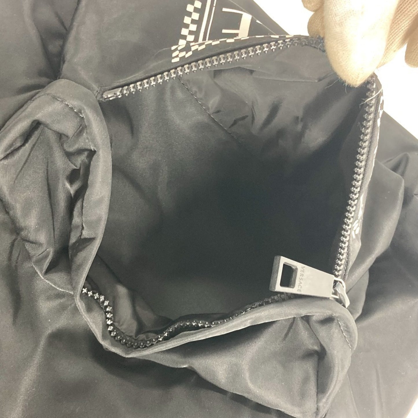 Versace Nylon Black Backpacks