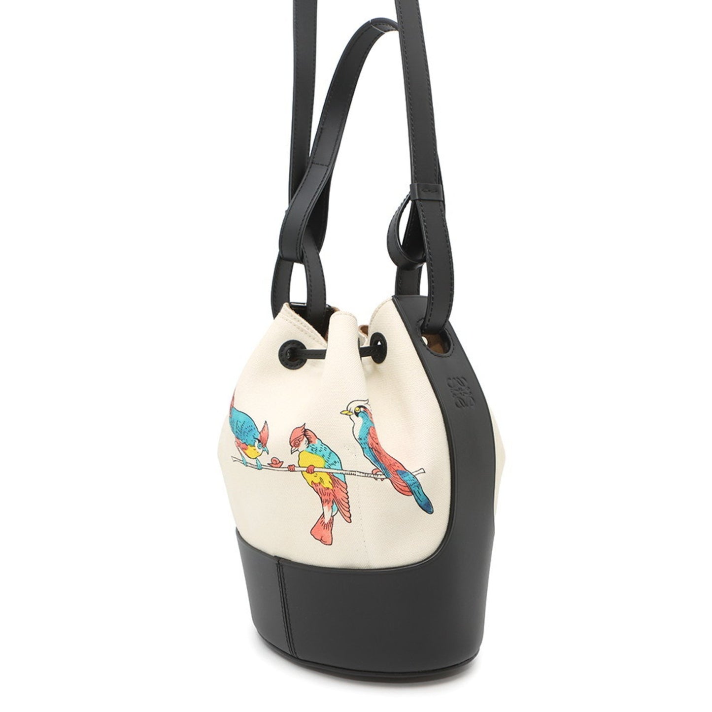 Loewe Canvas Black Shoulder Bags
