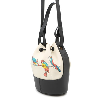 Loewe Canvas Black Shoulder Bags