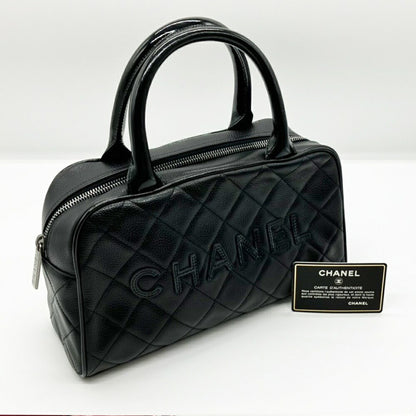 Chanel Calfskin Black Handbags