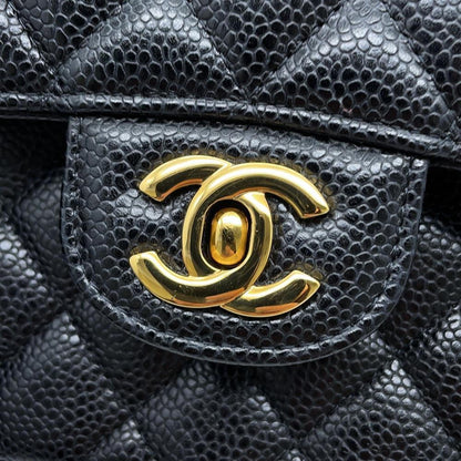 Chanel Calfskin Black Shoulder Bags