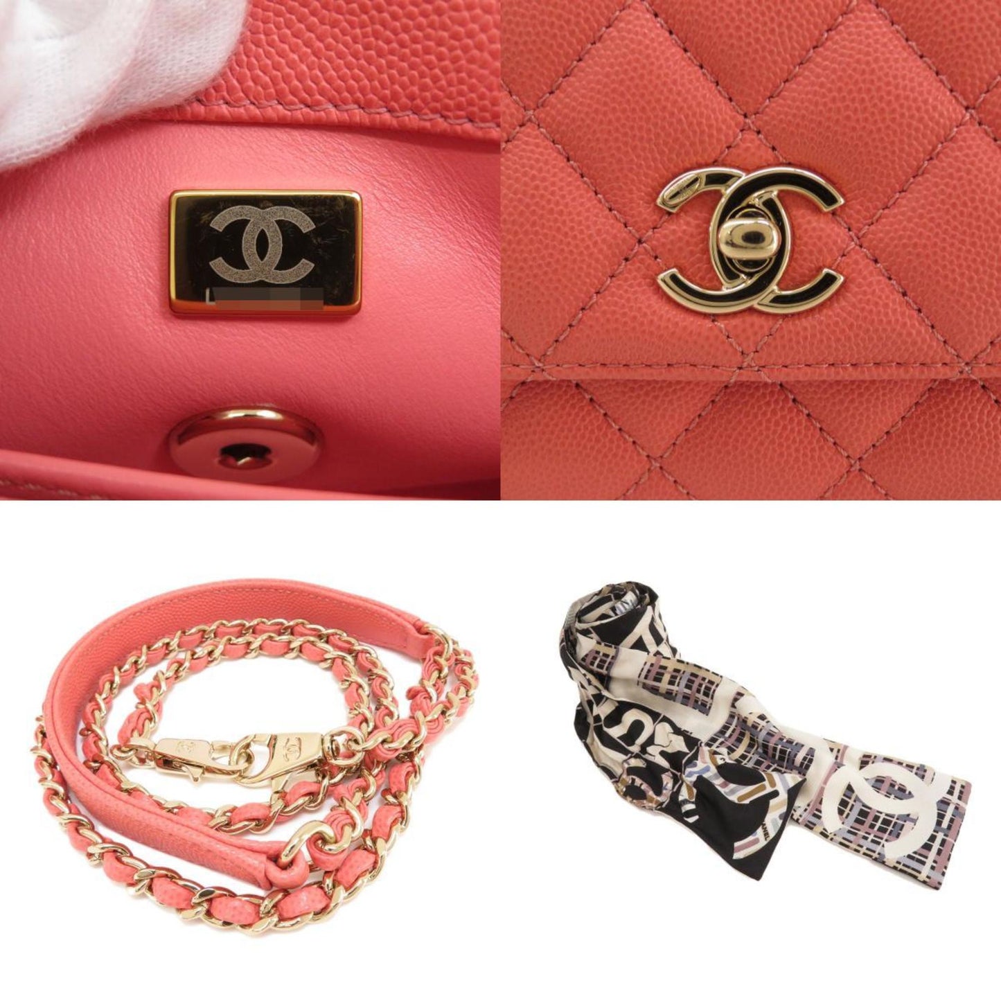 Chanel Calfskin Pink Handbags