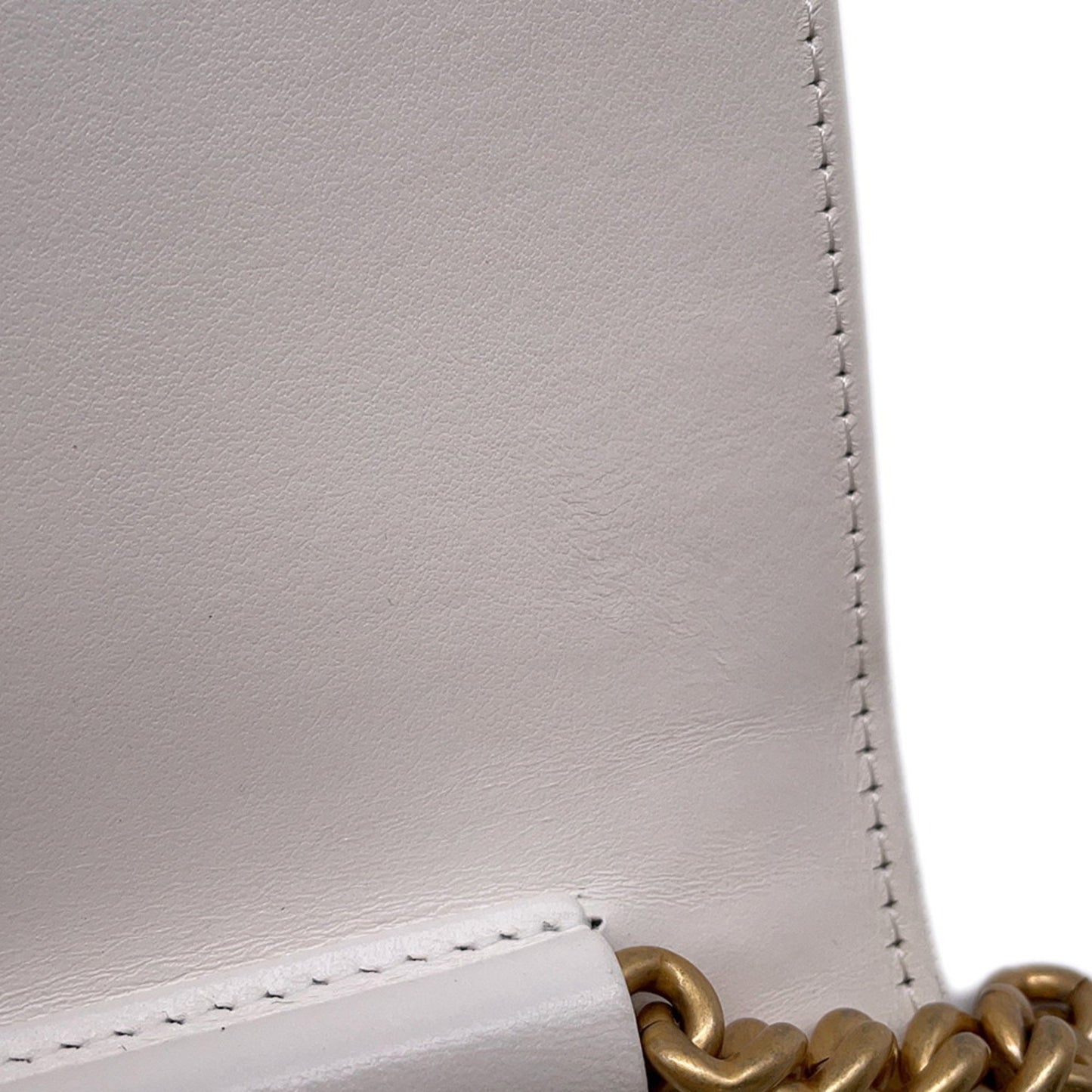 Chanel Calfskin White Shoulder Bags