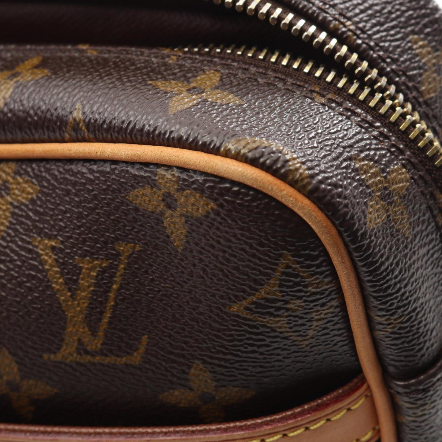 Louis Vuitton Coated Canvas Brown Shoulder Bags