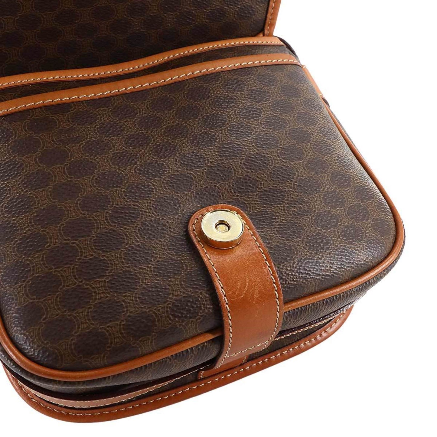 Celine Pvc Brown Shoulder Bags
