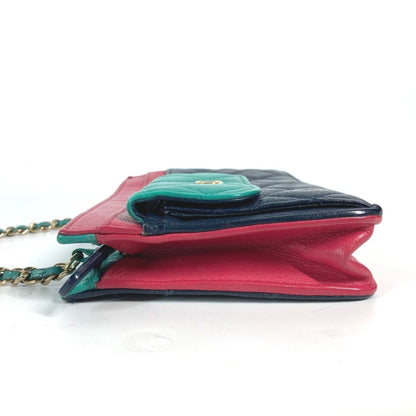 Chanel Calfskin Blue Shoulder Bags