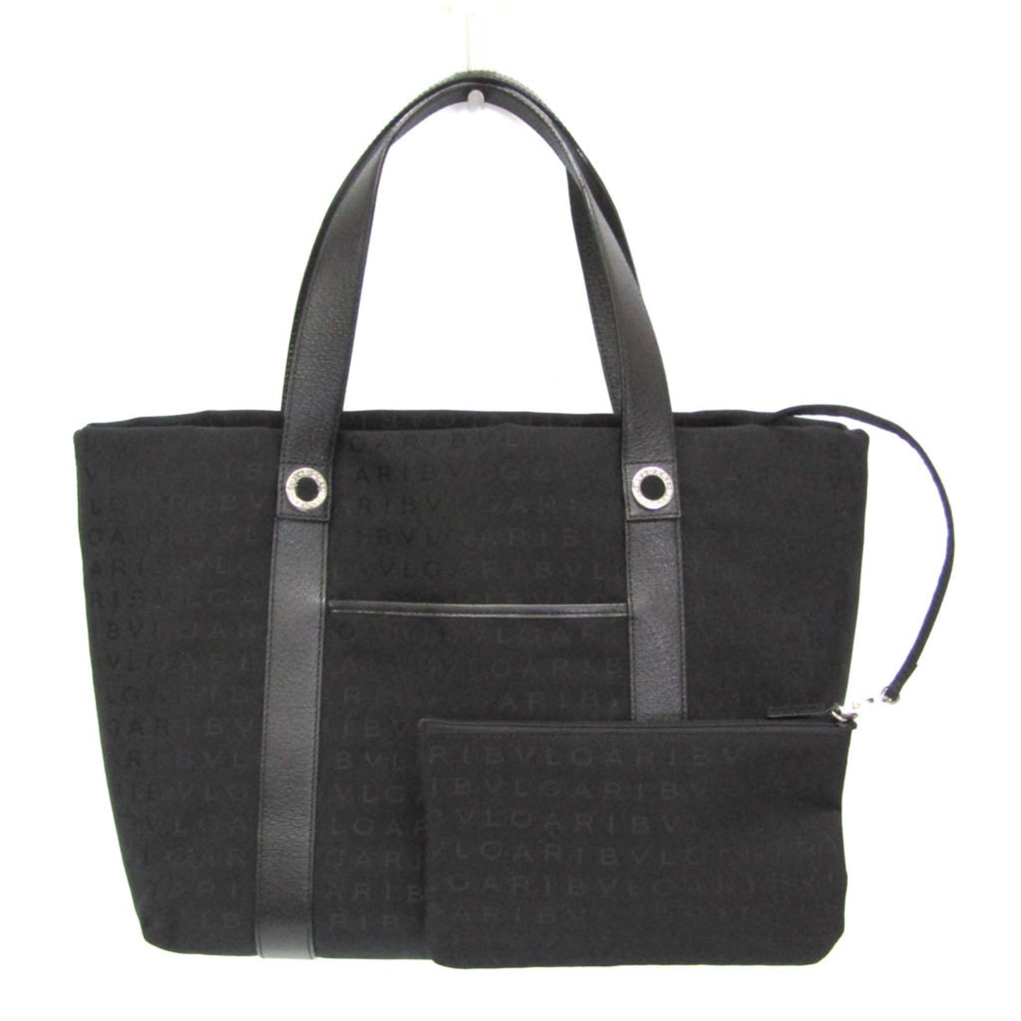 Bvlgari Canvas Black Handbags
