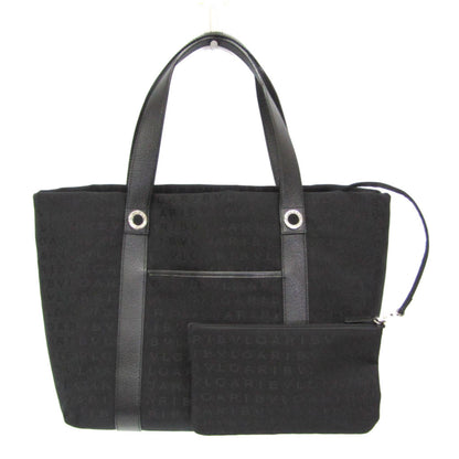 Bvlgari Canvas Black Handbags