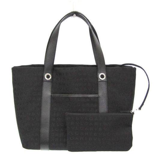 Bvlgari Canvas Black Handbags