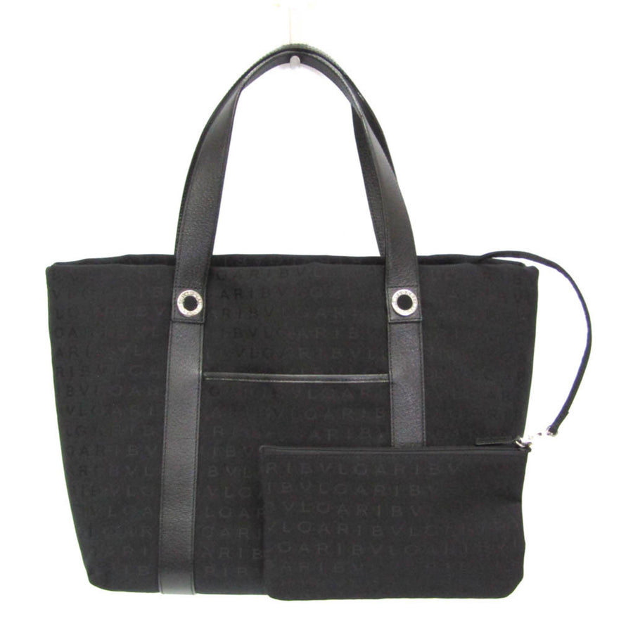 Bvlgari Canvas Black Handbags