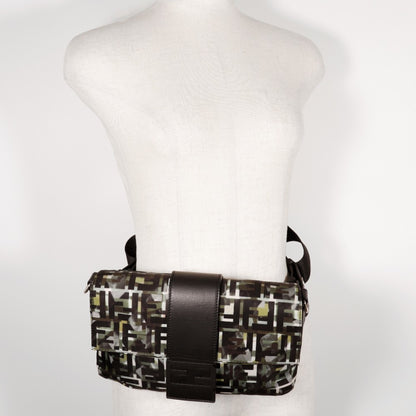 Fendi Nylon Black Shoulder Bags