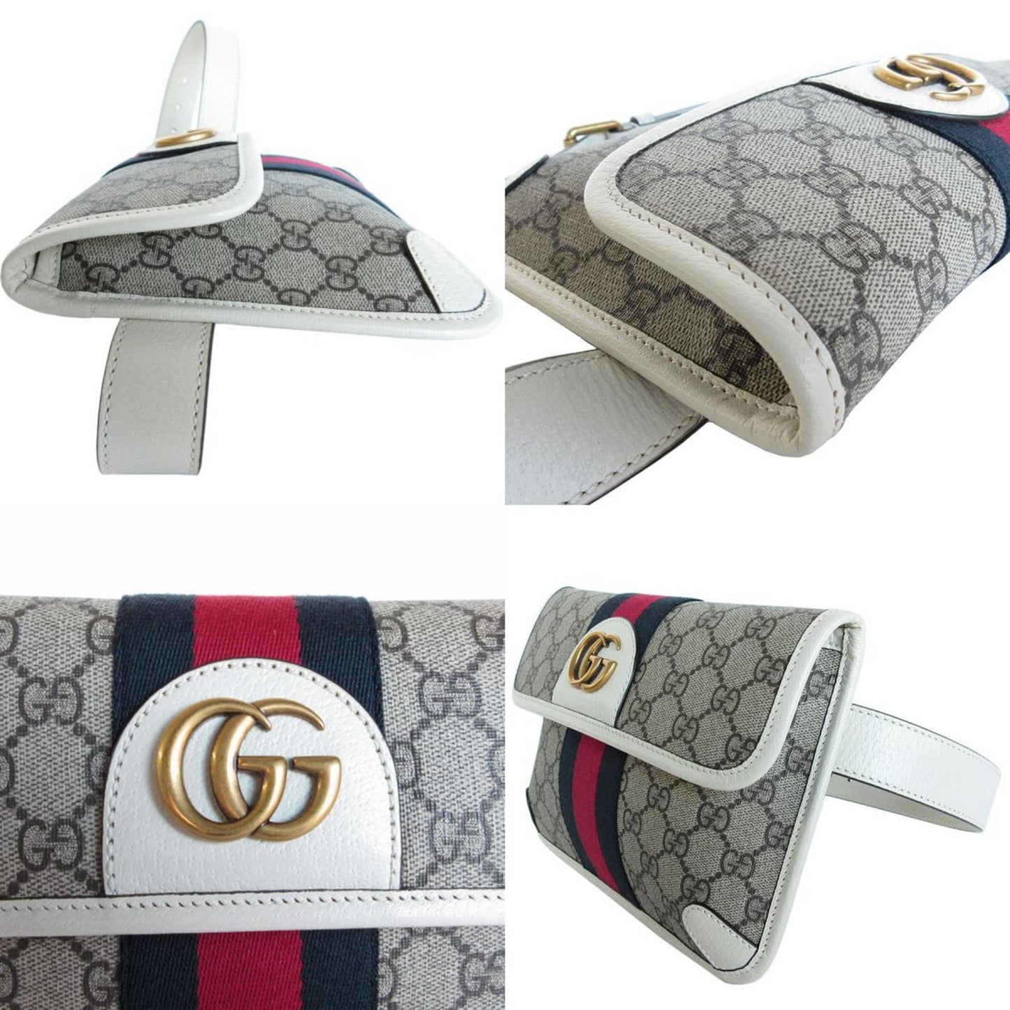 Gucci Canvas Brown Crossbody Bags