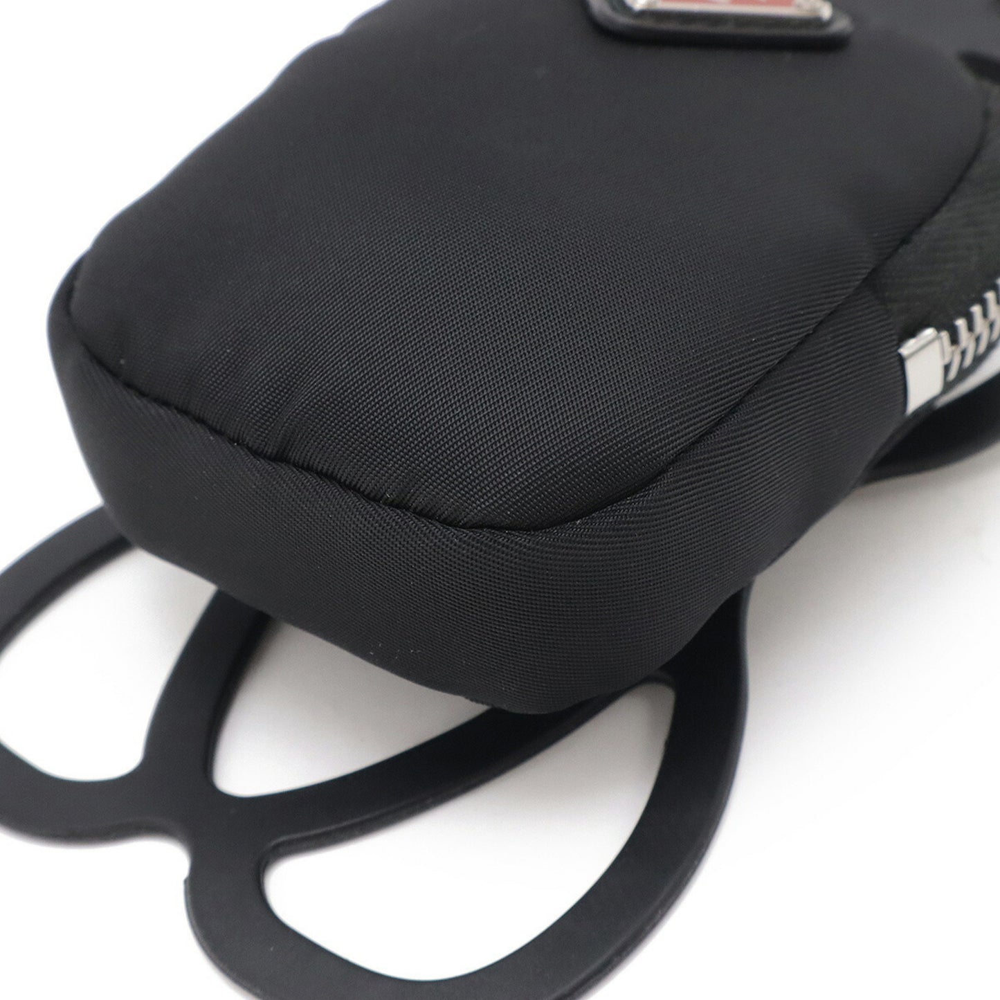 Prada Faux Leather Black Shoulder Bags